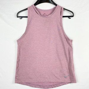 Nike Women's Dri Fit Sleeveless Cut out Size S Pink